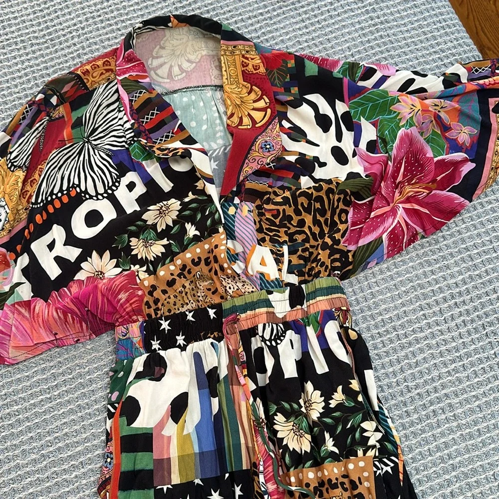 FARM RIO jumpsuit! Size Small - Picture 2 of 4